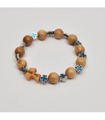 Pulsera de madera y cruces celtas
