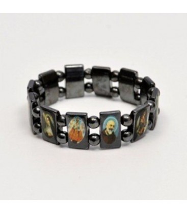 Multisanti in Hämatit-Armband