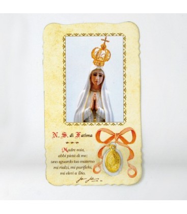 Imagen con medalla de Virgen