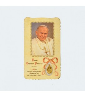 Imagen de John Paul II con Medalla Milagrosa