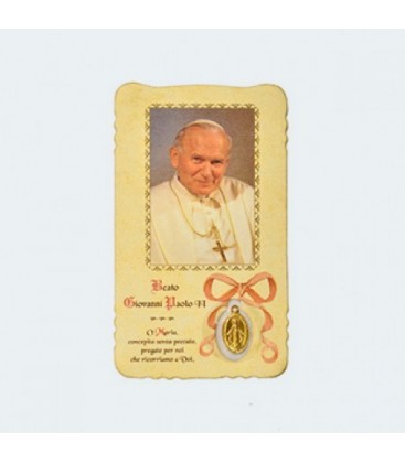 Imagem de John Paul II com Medalha milagrosa