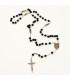 Glass Rosary with Pater Hands various colors