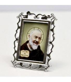 Cadre photo plaqué argent