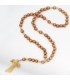 Smooth Grain Wood Rosary