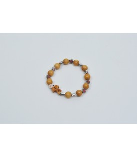 Pulsera de madera y cruces celtas