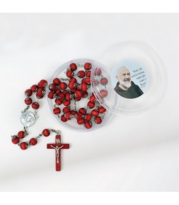 Rosaire parfumé avec tasses en boîtes rondes