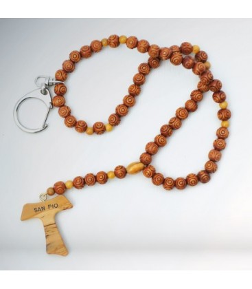 Keychain Wooden Rosary