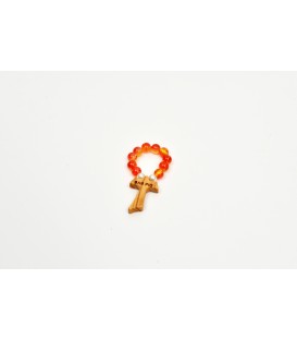 Small Rosary in yellow glass 