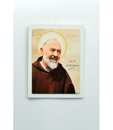 QUADRETTO DOPPIO LIVELLO SAN PIO CM 20X26