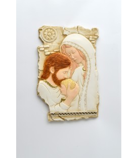 QUADRO S. FAMIGLIA CON INTARSIO GRANDE