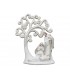 NATIVITA' CON ALBERO ARGENTATO CM 15.5