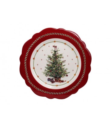 PIATTO CON ALBERO DECORATIVO NATALIZIO